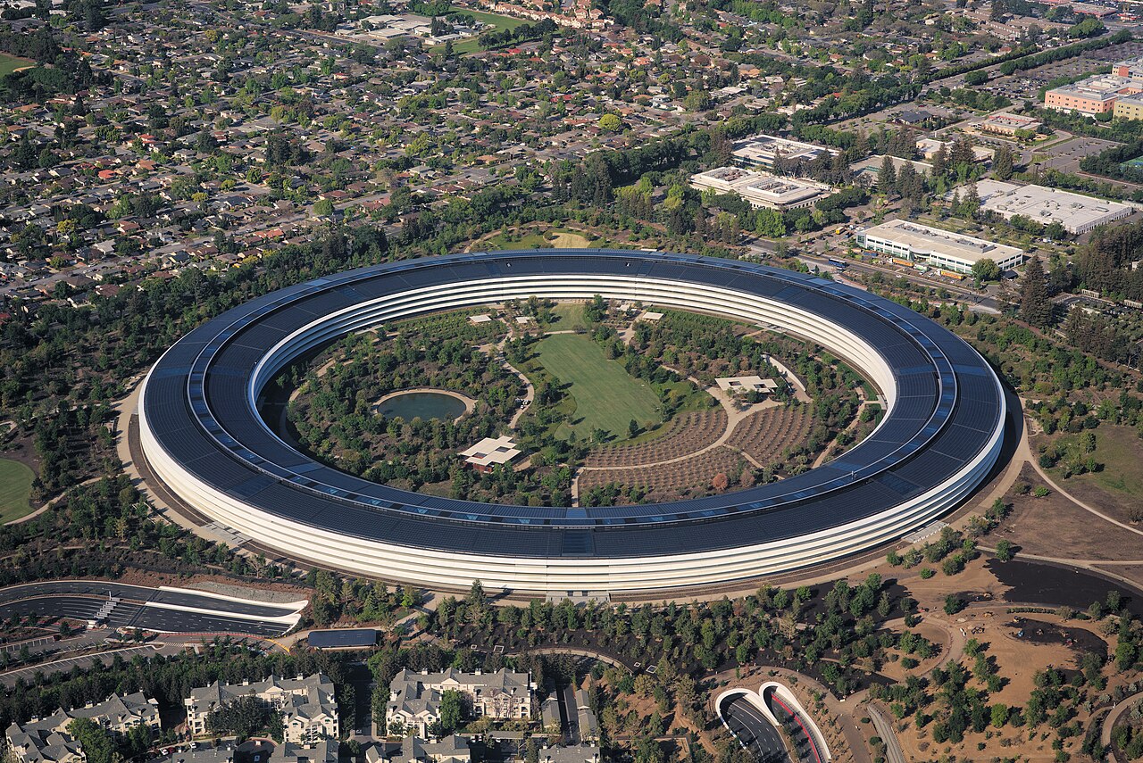 애플 본사 Apple Park 항공뷰
